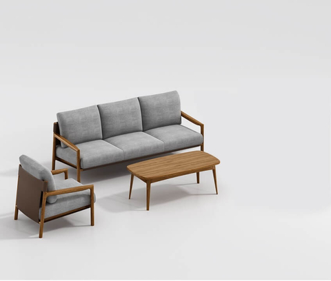 3 Seater High Back Lounge Corner Sofa with Chaise