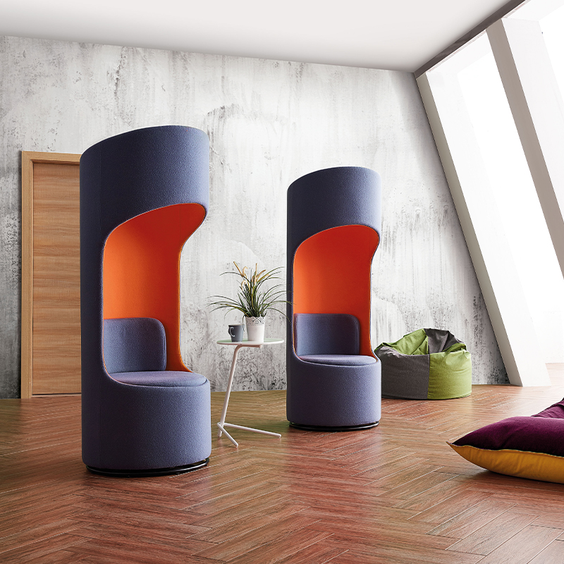 Privacy Soundproof Booth Lounge Sofa Single Seater