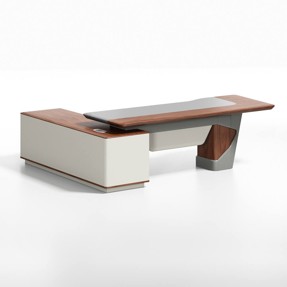 Luxury Modern Office L Shape Executive Desk