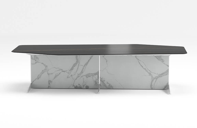 Custom Sintered Stone Meeting Table for Office