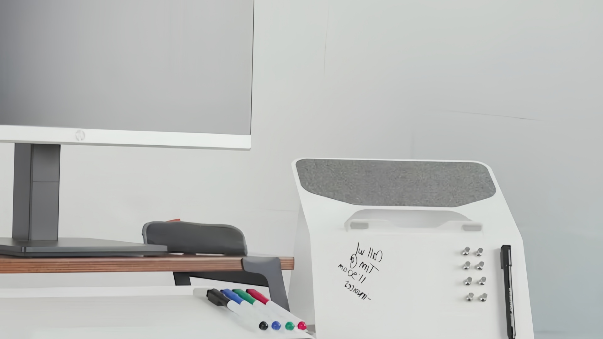 laptop stand + whiteboard