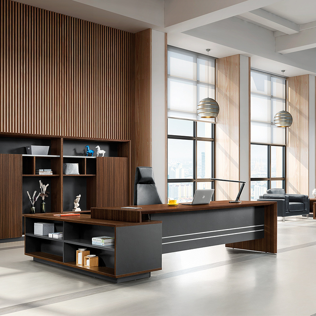 JIANGNAN KATE Series Executive Desk | W2700*D2200*H760(mm)