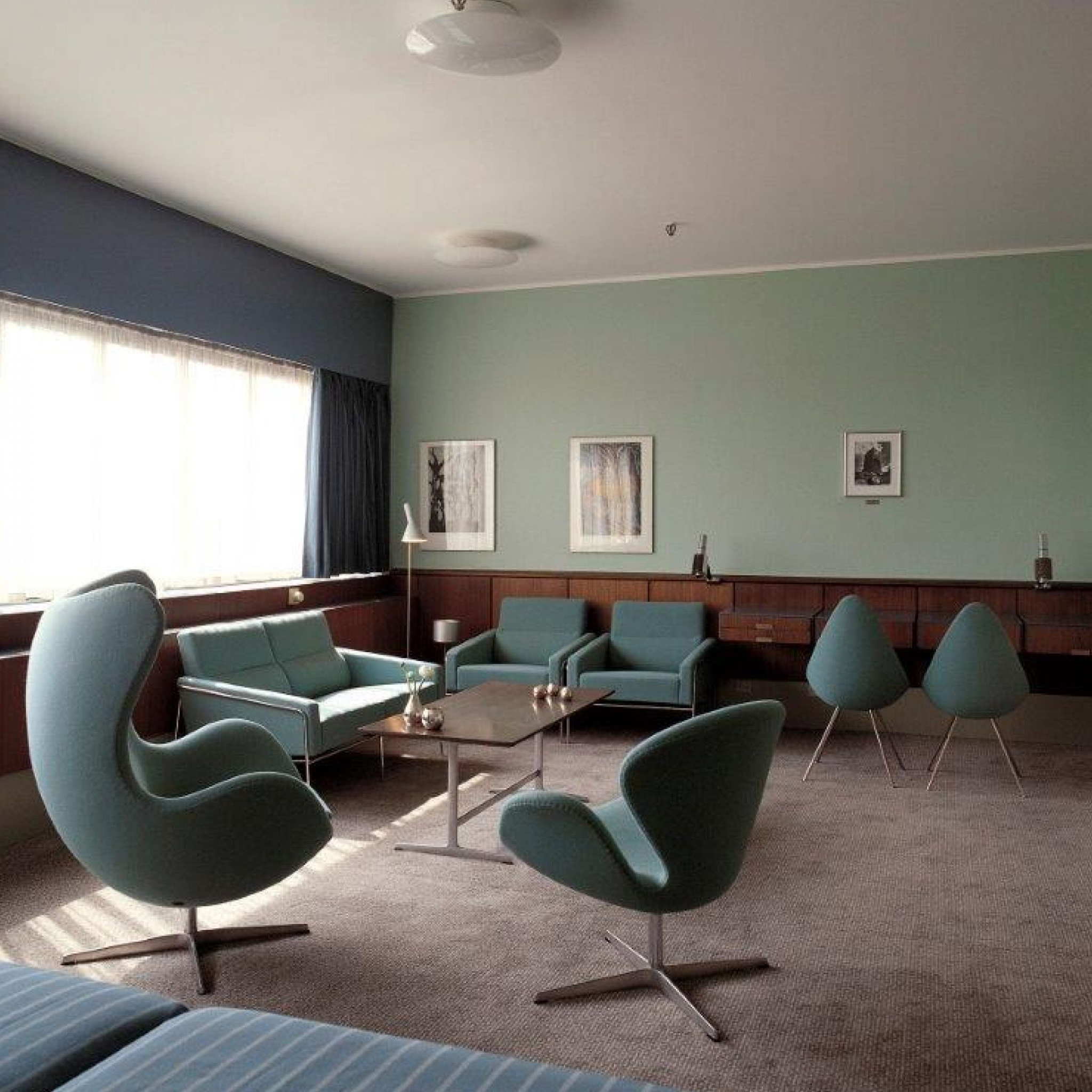 Egg Chair Office Lobby Furniture Swivel Leisure Lounge Arm Red Chairs