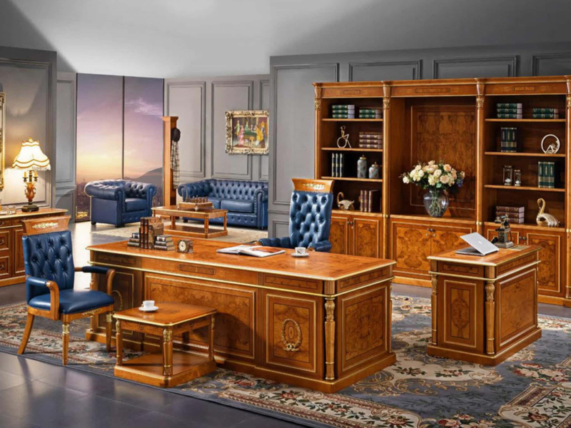Arabian-style Luxurious Exclusive Solid Wood Classic Manager Executive Desk