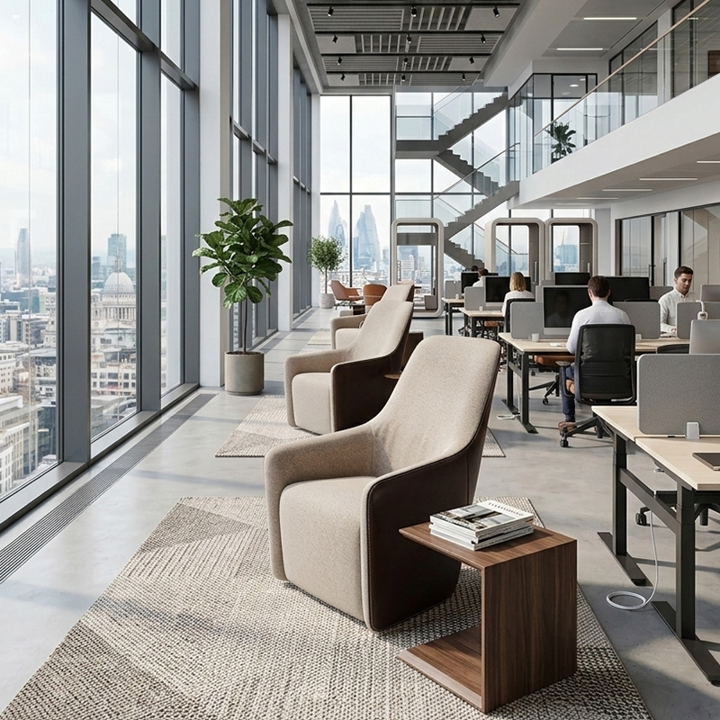 Walter Knoll Design Single Lounge Seat Sofa for Reception