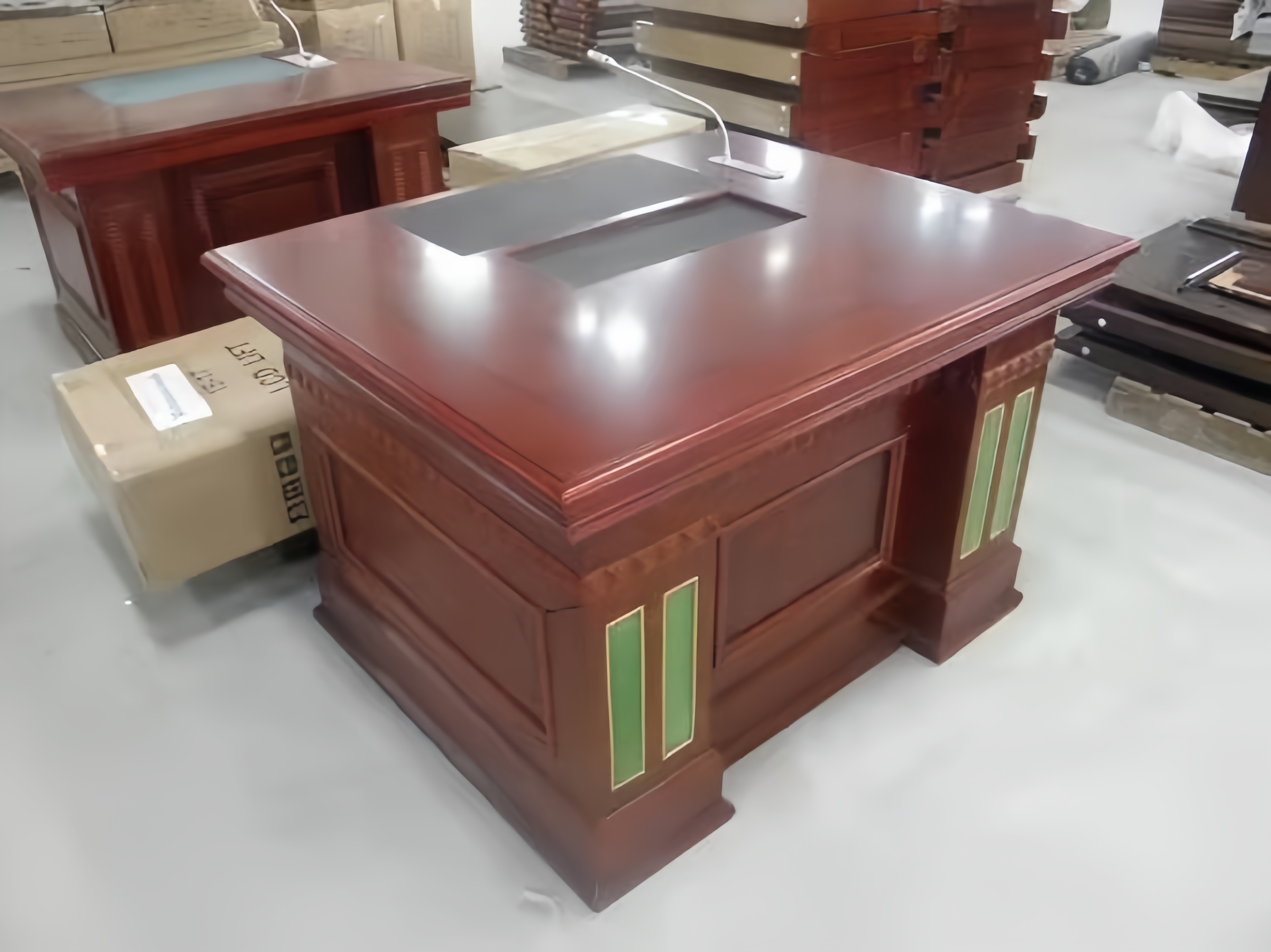 鸿业刚果金总统府同声传译系统家具21