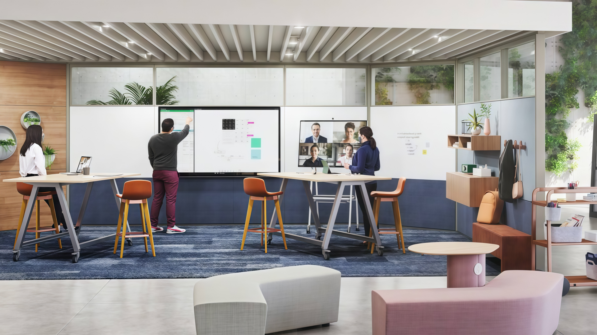 hybrid office collaboration ecosystems