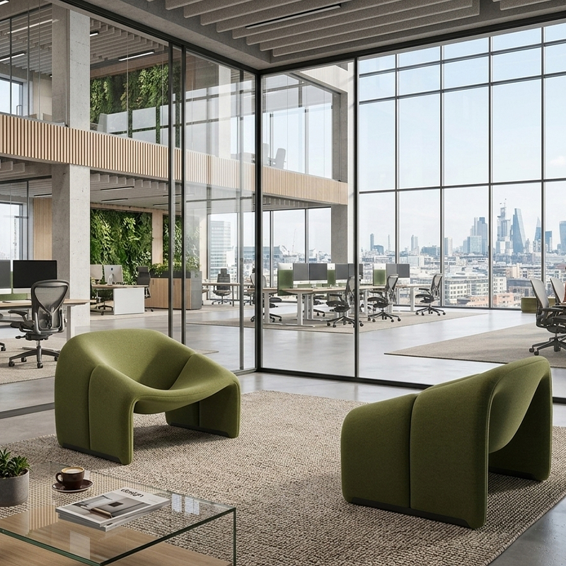 Groovy Lounge Chair New Trends Single Seat by Pierre Paulin Design 