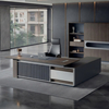 Executive Desk Modern Luxury L-Shaped Wood Director Table