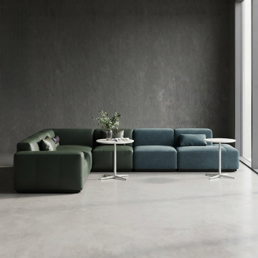 Modular Office Sofa Flexible Fabric Reception Lounge Seating