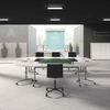 Folding Conference Table Mobile Training Room Workstation