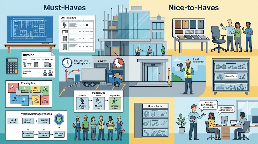 Must-haves vs nice-to-haves