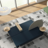 Modern Lounge Bench Seating with Privacy Screen Solution