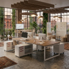 Mobile Rolling Multi-Tier Steel Office Storage Credenza