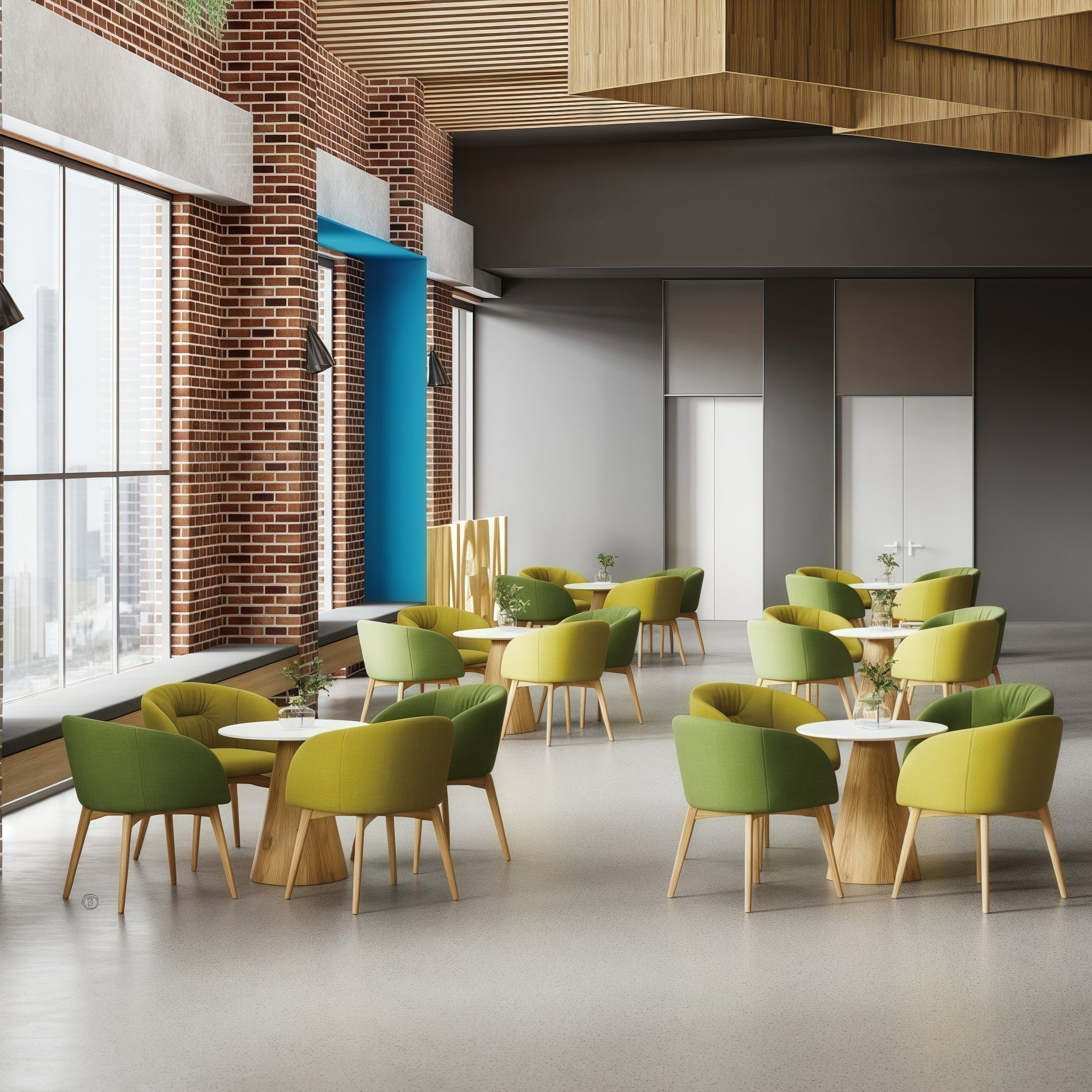 Reception Lounge Chair Modern Cafe Seating Soft Upholstery