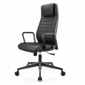 Luxury High Back Leather Office Chair for Workspace