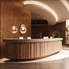 Office Reception Desk Counter for Corporate Lobby Areas