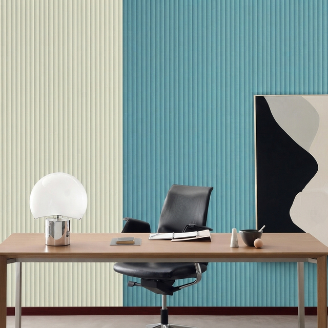 Fluted Acoustic Wall Panels PET Felt Decorative Office Cladding