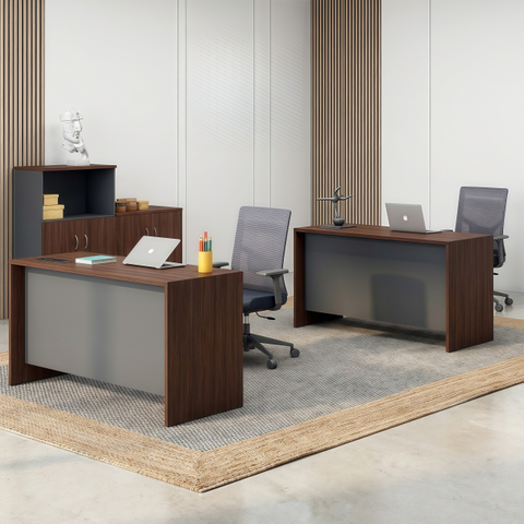 Executive Office Desk Modern Wood Workstation Computer Table