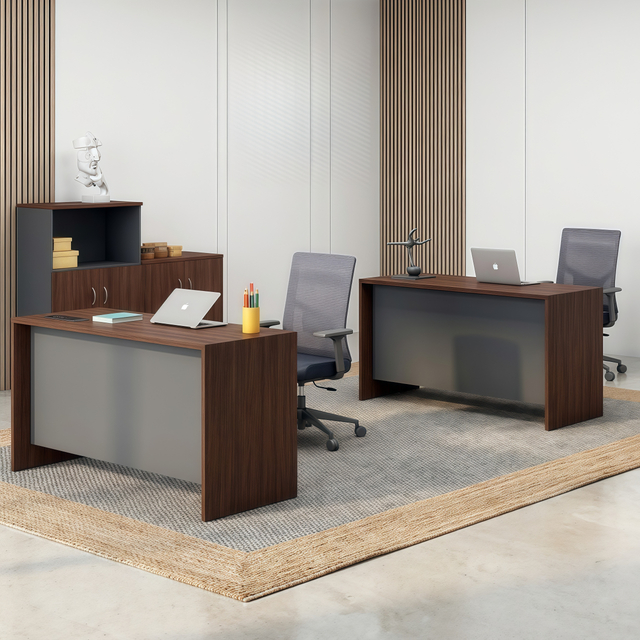 Executive Office Desk Modern Wood Workstation Computer Table