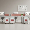 Mobile File Cabinet Locking Three Drawer Under Desk Storage
