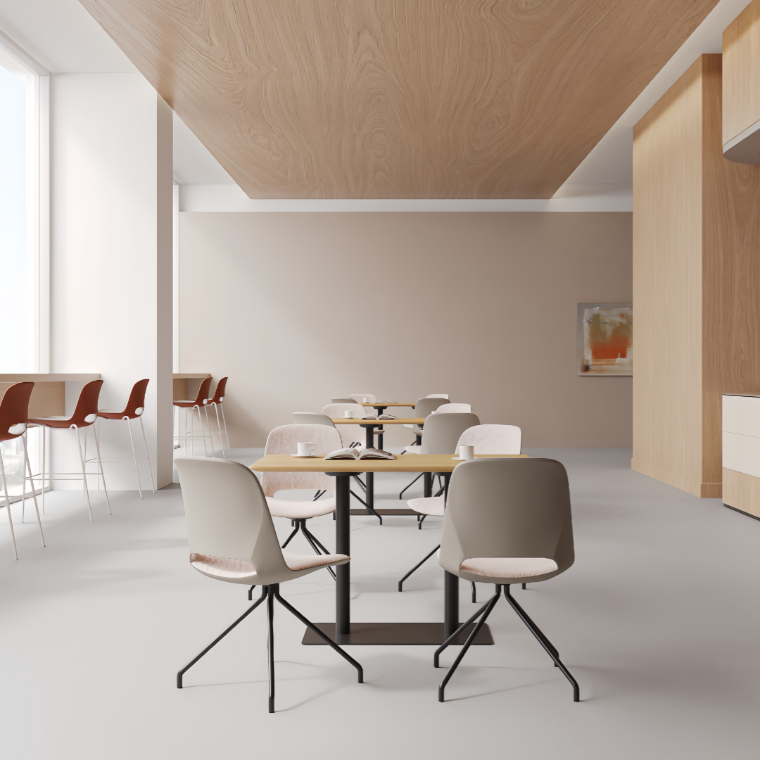 Round Bistro Coffee Table for Office Lounge Areas