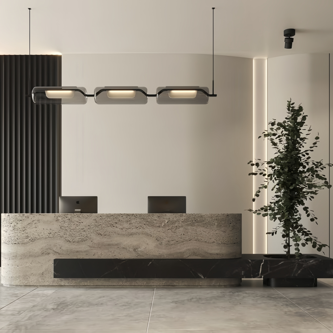 Office Reception Desk Counter for Corporate Lobby Areas