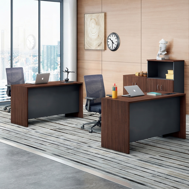 Executive Office Desk Modern Wood Workstation Computer Table