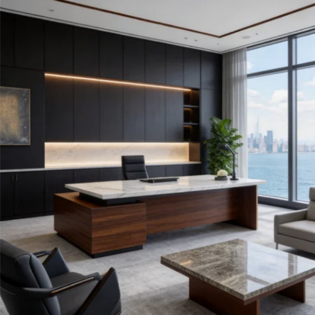 Modern L Shape Office Workstation
