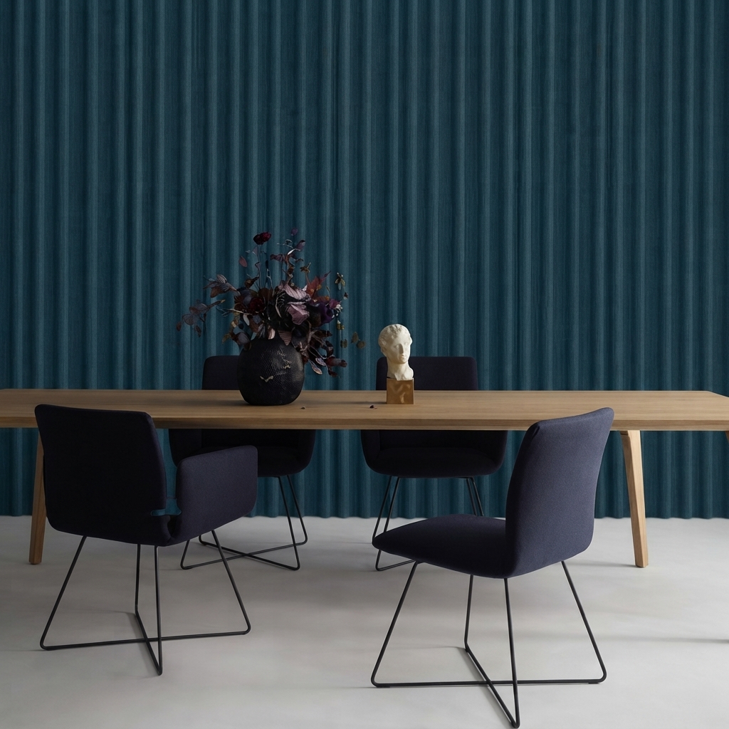Fluted Acoustic Wall Panels PET Felt Decorative Office Cladding