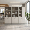 Office File Cabinet Modern Wood Storage Credenza Bookcase