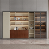 Executive Office Storage Cabinet Modern Shelves