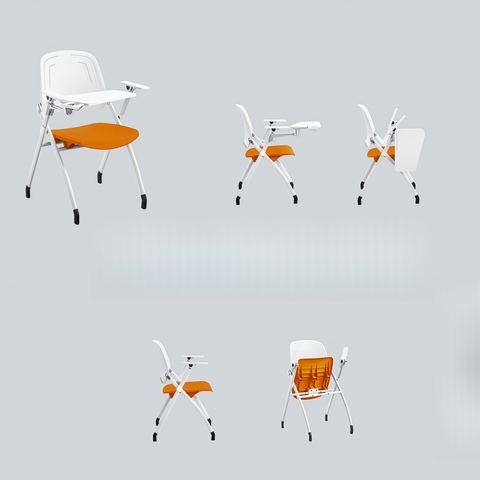 Training Chair with Writing Tablet Folding Nesting Design