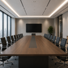 Luxury Walnut Veneer Meeting Room Table