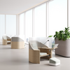 Acoustic Personal Pods with Swivel Desk for Office Focus