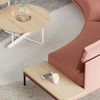 Workspace Lounge Solution Curved Sofa with Side Table
