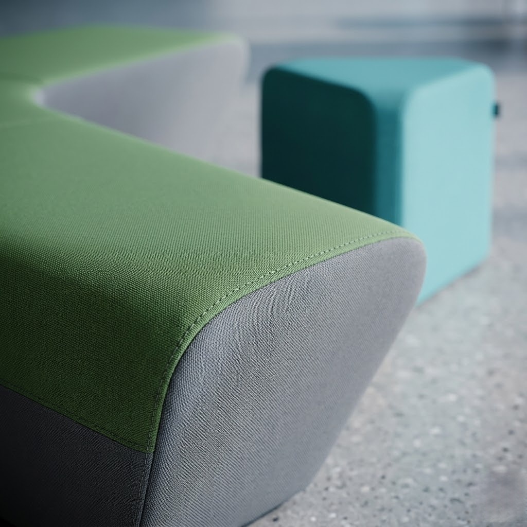 Modular Public Area Bench Seating for Modern Offices