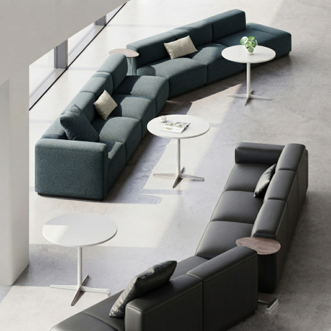 Modular Office Sofa Flexible Fabric Reception Lounge Seating