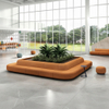 Modular Office Circular Sofa Commercial Round Lounge Seating