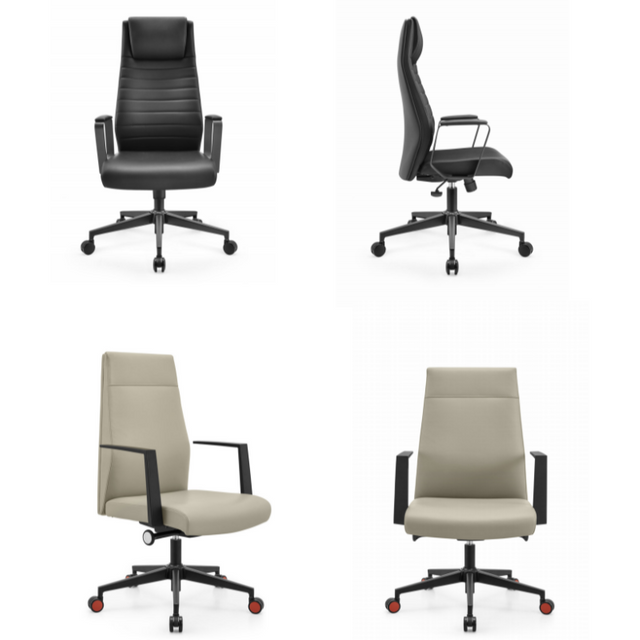 Luxury High Back Leather Office Chair for Workspace