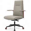 Modern CEO Boss Office Chair with Slim Padded Arms