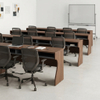 Modular Training Table Modern Wood Desk Conference Workstation