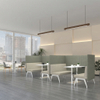 Office Booth Reception Sofa High Back Booth Seating Commercial Furniture