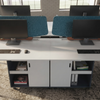 Bench Workstation 4 Person Modern Office Desk Storage