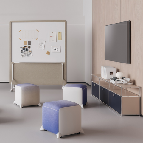 Office Pouf Stool Seating for Agile Office Spaces