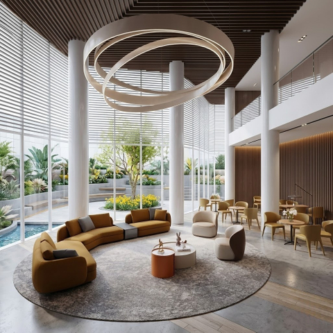 Modern Leather Lounge Seating for Office Public Areas