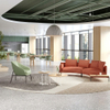 Workspace Lounge Solution Curved Sofa with Side Table