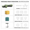 Modular Public Area Bench Seating for Modern Offices