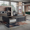 Executive Desk Modern Luxury L-Shaped Wood Director Table