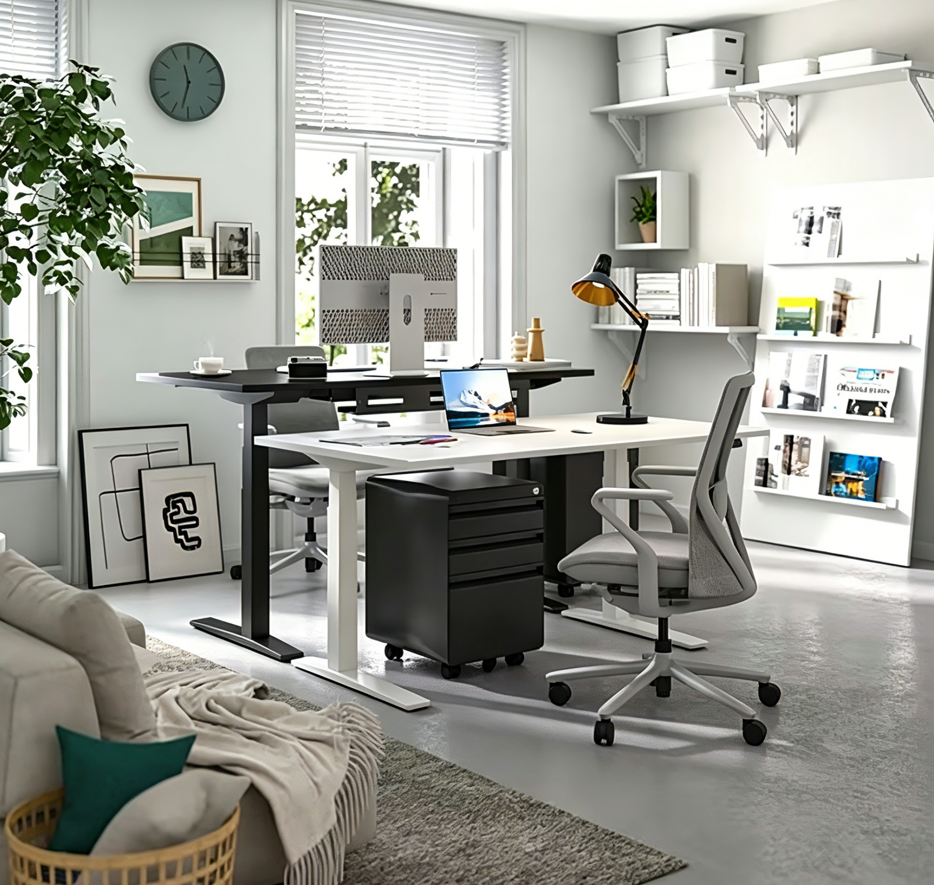 Height Adjustable Sit Stand Desk